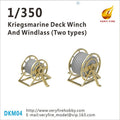 Very Fire DKM04 1/35 Scale Kriegsmarine deck winch and windlass 22 sets