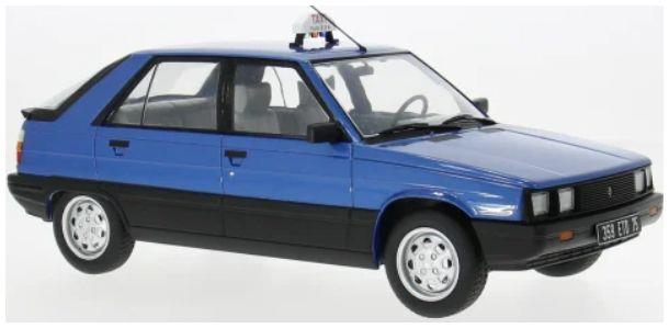 Model Car Group 1:18th Scale Renault 11 GTL Blue 1985 Taxi (F)