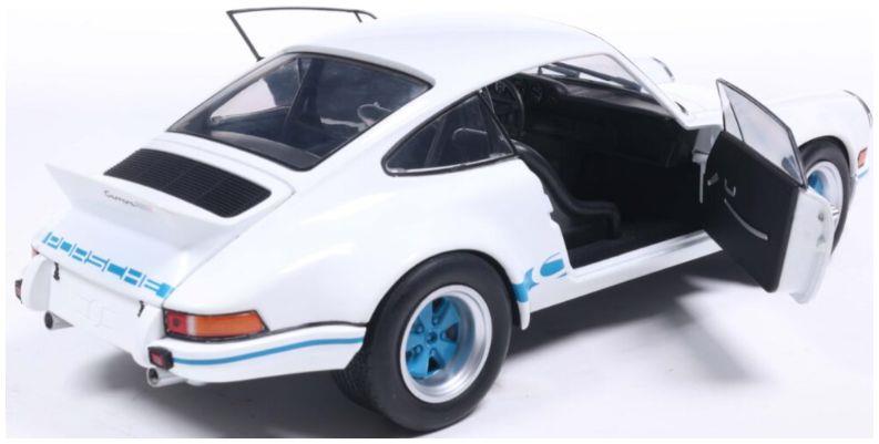 Solido  1:18th Scale Porsche 911 RSR White/Blue Carrera Stripes 1973