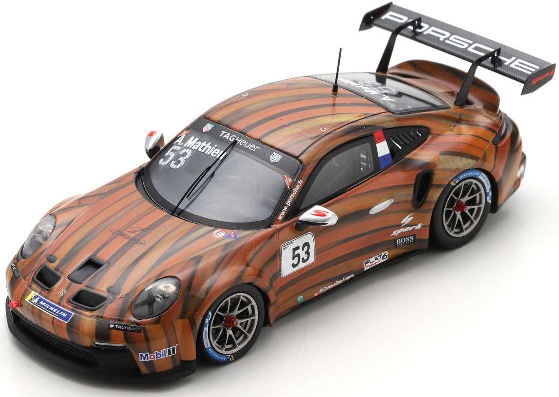 Spark 1:43 Scale Porsche 911 GT3 Cup #53 Carrera Cup France Paul Ricard 2021 A.Mathieu (300pcs)