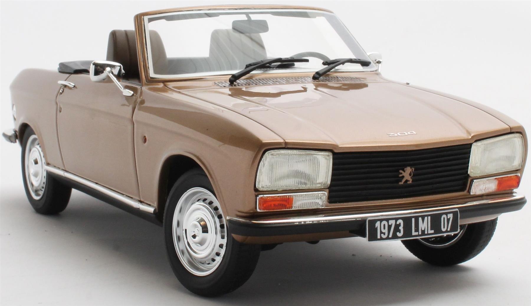 Cult 1:18 Scale Peugeot 304 Cabrio 1973 Gold Metallic
