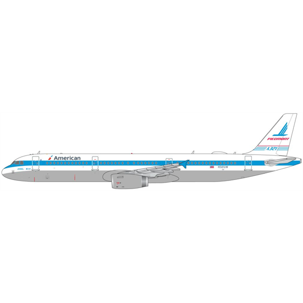 Gemini Jets 1:400 Scale Airbus A321 American Airlines N581US 'Piedmont' Heritage Livery