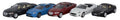 Oxford Diecast 1:76 Scale 5 Piece Jaguar Set - XJ/XKR-S/XF/XK/F