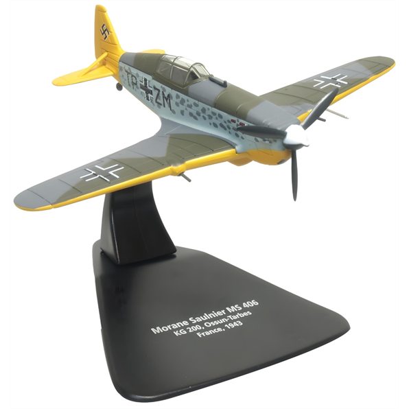 Oxford Diecast 1:72 Scale Morane Saulnier 406 KG200 OssunTarbes France 1943