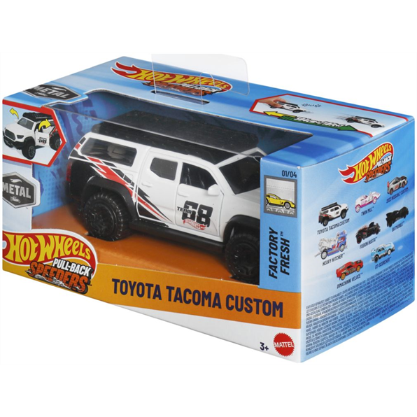 Mattel 1:43 Scale Hot Wheels Pull-Back Speeders Asortment (8pcs)