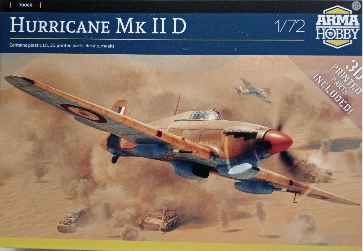 Arma Hobby  70062 1/72 Scale Royal Air Force Hawker Hurricane Mk.IID Desert Air Force BRITISH ARMY BATTLE SCHOOL