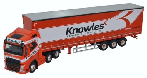 Oxford Diecast 1:76 Scale Volvo FH4 (G) Curtainside - Knowles