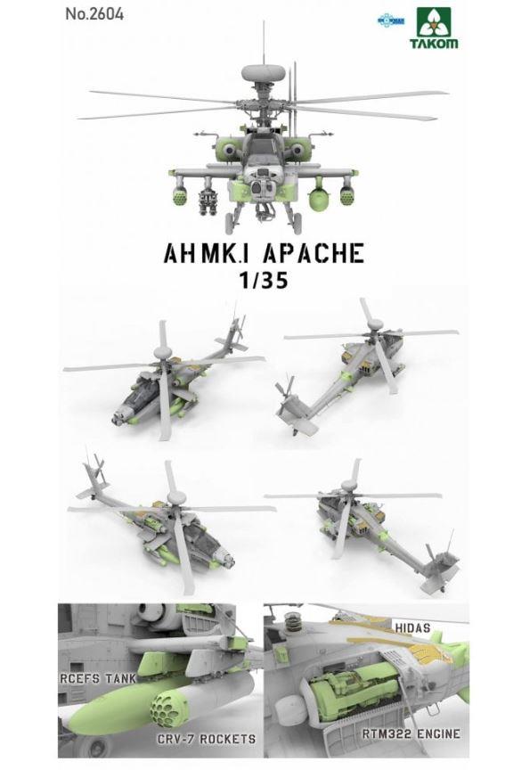 Takom 2604  1/35 Scale British AH MK 1 Apache Attack Helicopter