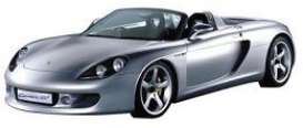 Motormax 1:18 Scale Porsche Carrera GT - Silver Blue Metallic