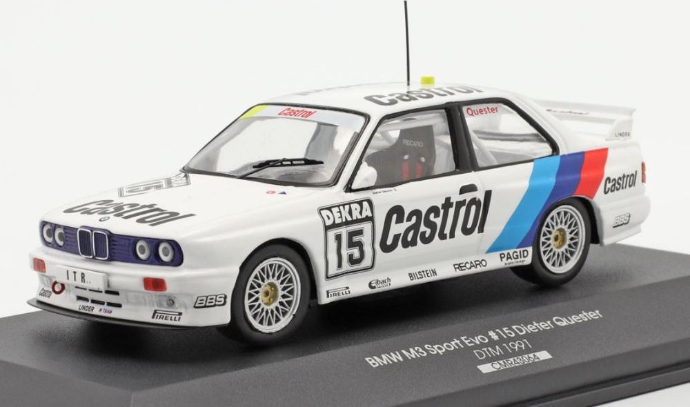 IXO/CMR 1:43 Scale BMW M3 (E30) #15 Dieter Quester Team Lindner DTM 1991
