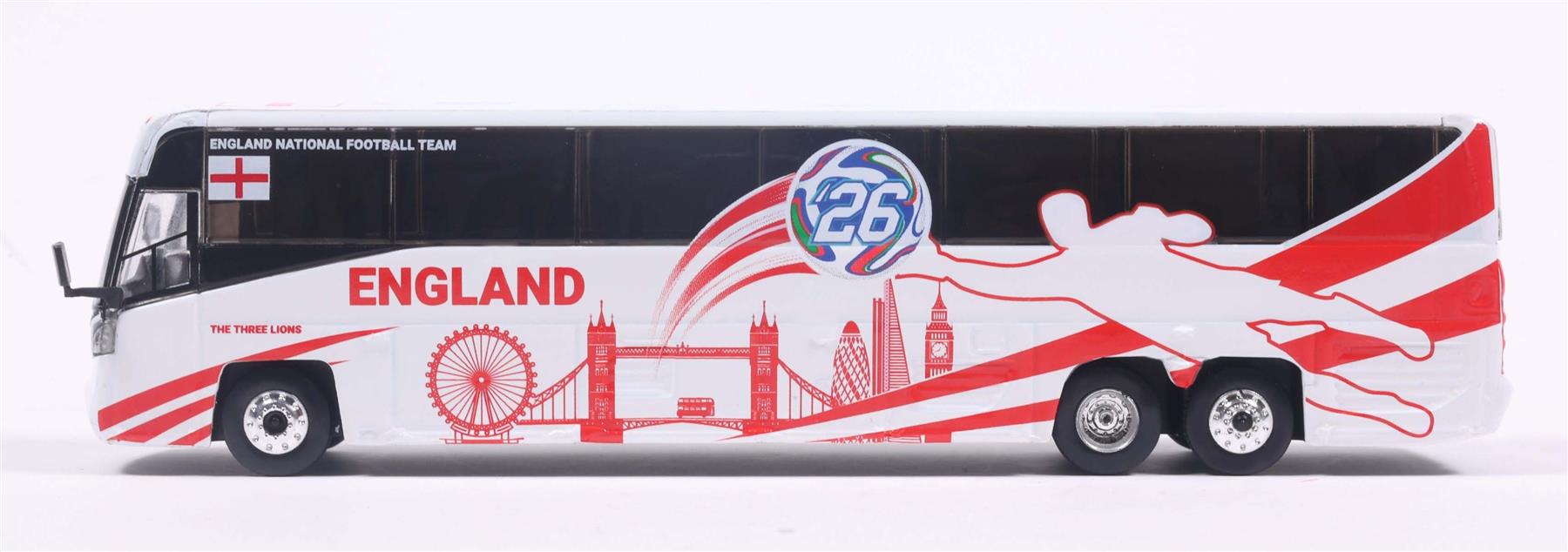 Iconic Replicas  1:87th Scale MCI D4520 Coach England National Soccer Team