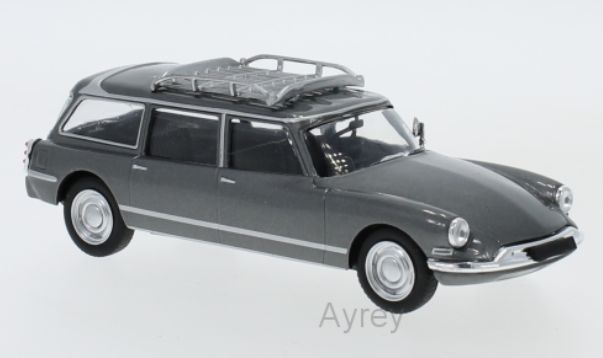 IXO 1:43 Scale Citroen ID 19 Break Metallic Grey 1960