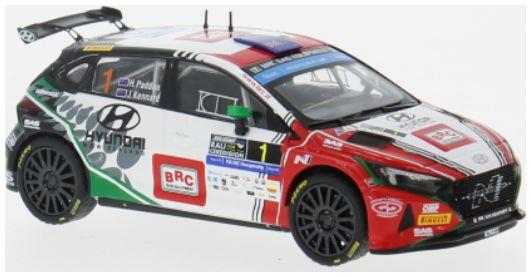IXO 1:43 Scale Hyundai i20 N Rally 2 Rali Ceredigion 2024 #1 Paddon/Kennard