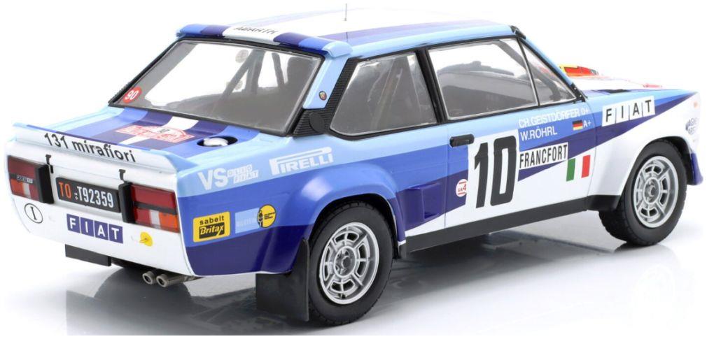 Werk83/IXO 1:18th Scale Fiat 131 Abarth #10 Winner Rallye Monte Carlo 1980 Rohrl/Geistdorfer