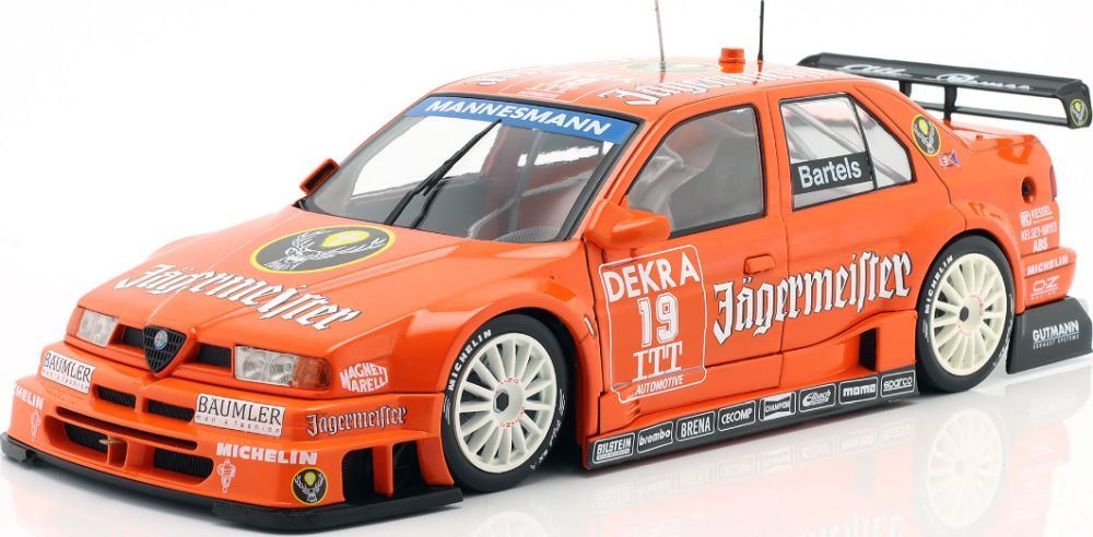 IXO 1:18 Scale Alfa Romeo 155 V6 TI Jagermeister DTM/ITC 1995 Michael Bartels #19