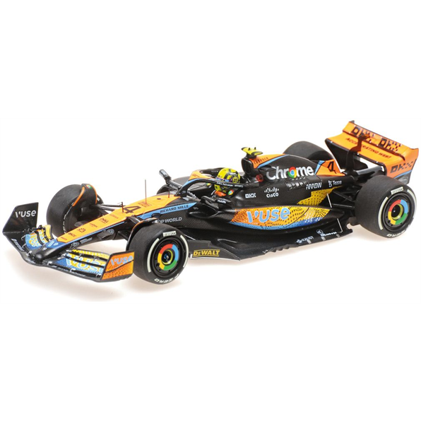 Minichamps 1:43 Scale McLaren F1 Team MCL60 Lando Norris Abu Dhabi GP 2023