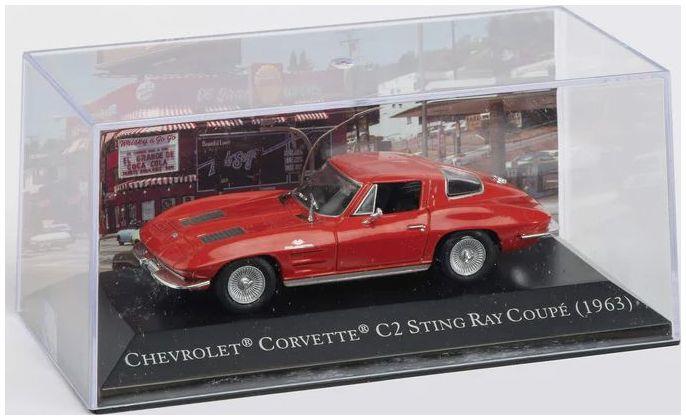 Atlas Editions 1:43 Scale Chevrolet Corvette Sting Ray Coupe C2 - Red - American Car Collection
