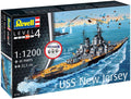 Revell  1:1200th Scale Battleship USS New Jersey Starter Kit