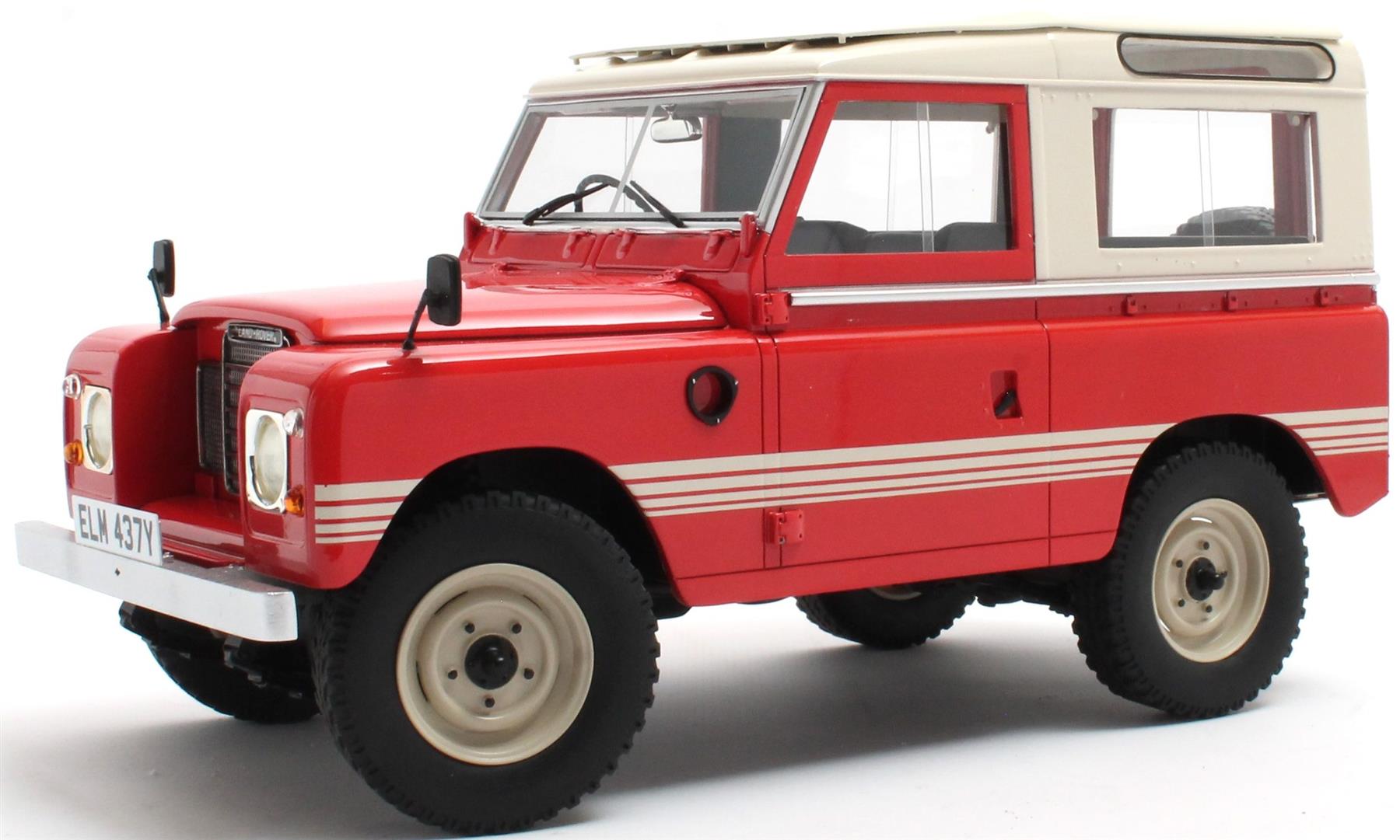 Cult 1:18 Scale Land Rover 88 Series III - Masai Red County - 1978 - 100pcs Ltd Edition