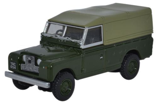 Oxford Diecast 1:76 Scale Land Rover S2 Canvas Back - Bronze Green