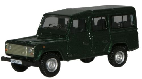 Oxford Diecast 1:76 Scale Land Rover Defender 110 SW - Green