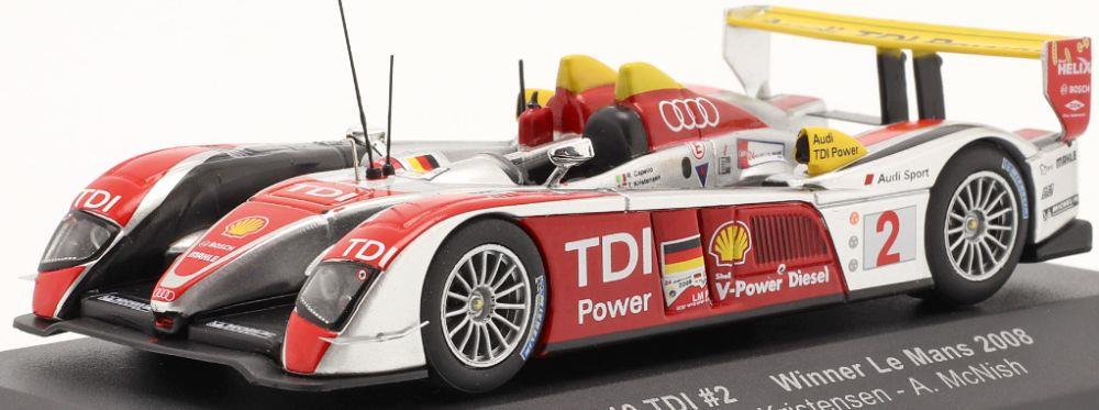 IXO 1:43 Scale Audi R10 TDI #2 2008 24h Le Mans R.Capello/T.Kristensen/McNish