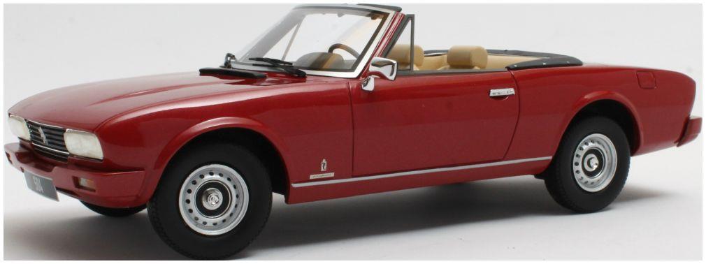 Cult 1:18 Scale Peugeot 504 Cabriolet 1983 Red Metallic