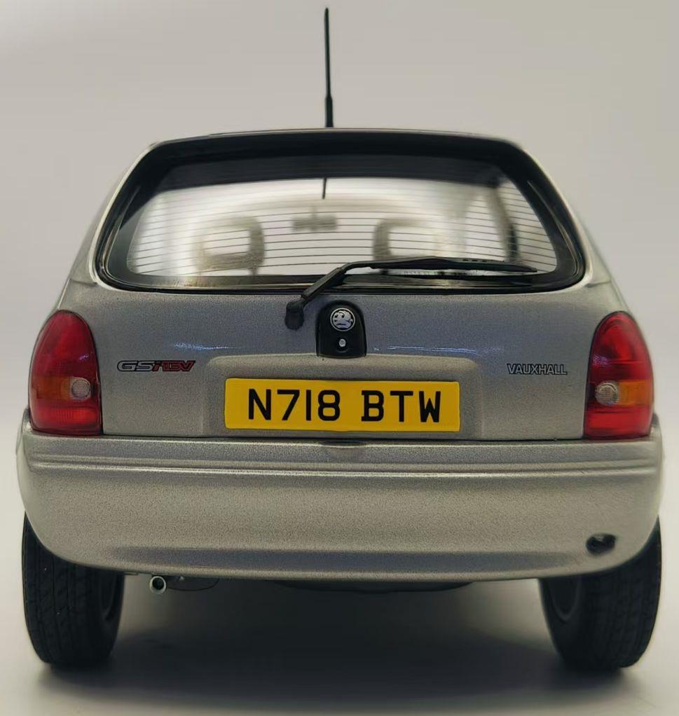 Model Car Group 1:18th Scale Vauxhall Corsa GSI Silver RHD UK Exclusive