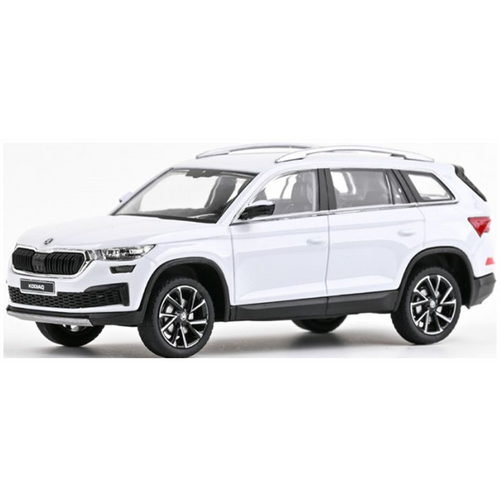 Abrex 1:43 Scale Skoda Kodiaq FL 2021 Moon White Metallic