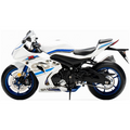 LCD Model 1:12 Scale Suzuki R1000 2020 Motorcyle White