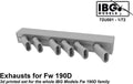 IBG 1:72 Scale Exhausts for Fw 190D Family Upgrade Set (3d Printed)