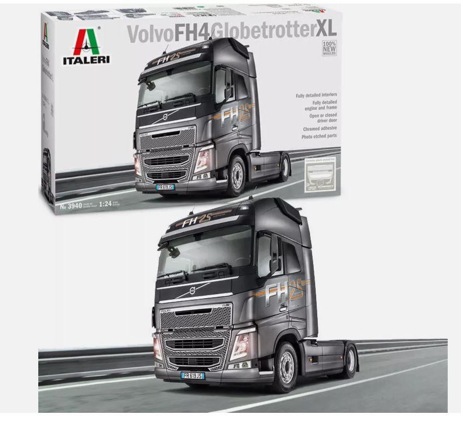 Italeri 3940 1/24 Scale Volvo FH4 Globetrotter XL Truck Model Kit