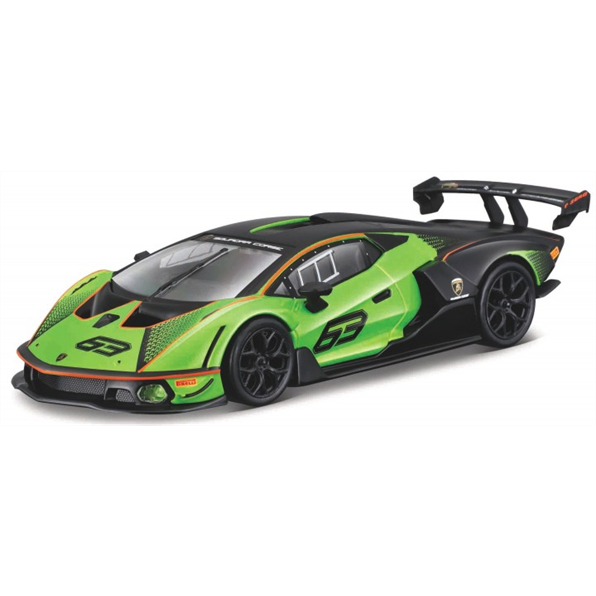 Burago 1:24 Scale Lamborghini Essenza SCV12 #63 Green/Black