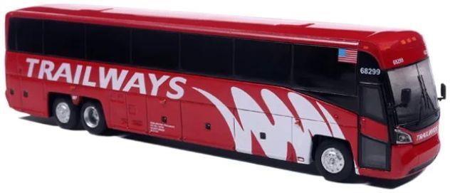 Iconic Replicas 1:87th Scale MCI D4520 Coach Bus: Burlington Trailways