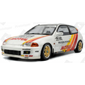Solido 1:18 Scale Honda Civic (EG6) Solido Works Mugen Racing White 1992