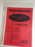 Javis Manufacturing   Plastic Building Card (9 x 12.5inch) white 12 sheets per pack (30/000)