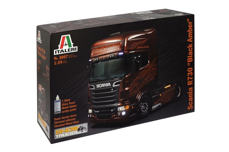 Italeri 1:24 Scale Scania R Black Amber
