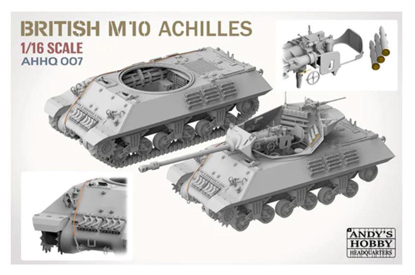 Andys Hobby HQ 007 1/16 Scale British Achilles M10 IIc Tank Destroyer Model Kit