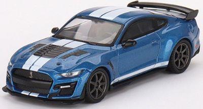 Truescale TSM 1:64 Scale Western Star 49X w/Racing Transporter + Shelby GT500 SE Widebody Performance Blue