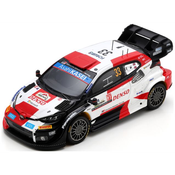 Spark 1:43 Scale Toyota GR Yaris Rally1 Hybrid #33 Winner Rally Japan 2023 E. Evans/S. Martin