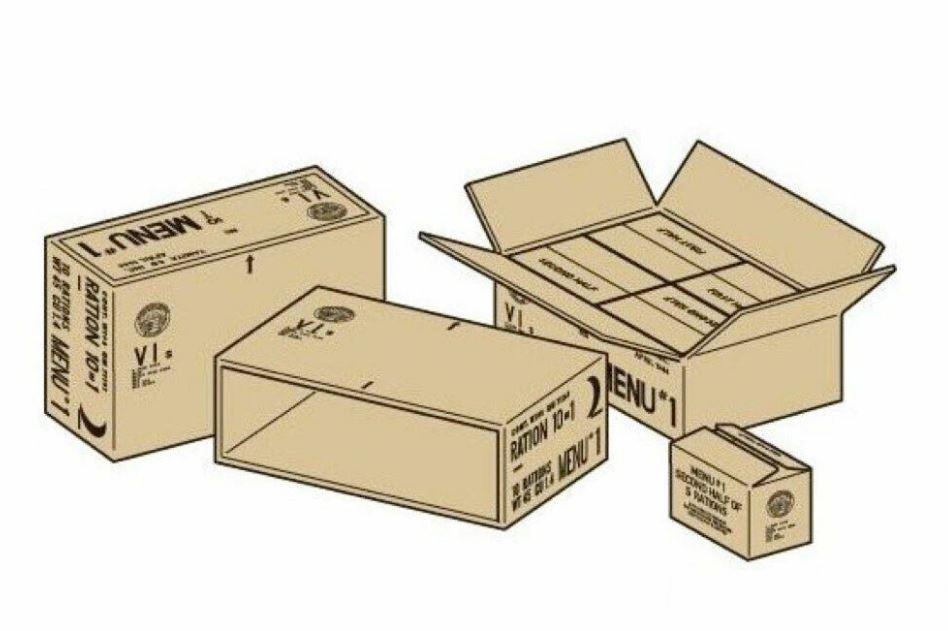 Tamiya 1/35 Scale WWII 10 in 1 Ration Cartons 12689