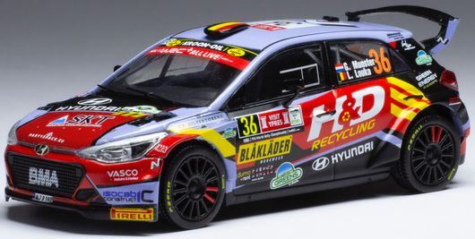 IXO 1:43 Scale Hyundai i20 N Rally 2 #36 Rally Ypres 2021 G.Munster/L.Louka