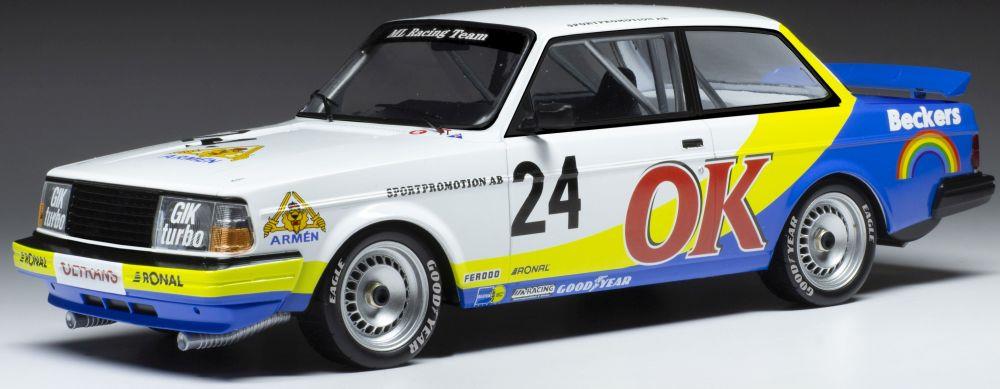 IXO 1:18 Scale Volvo 240 Turbo #24 OK DPM Nurburgring 1985 P-G.Andersson