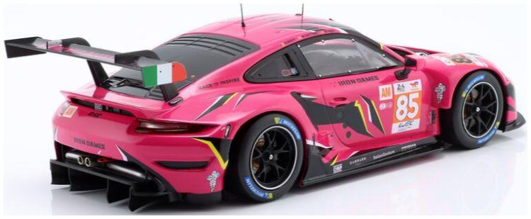 IXO  1:18th Scale Porsche 911 RSR #85 Iron Dames 24h Le Mans 2023 Bovy/Gatting/Frey