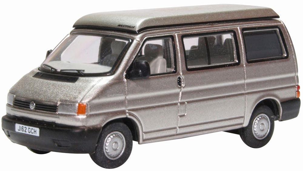 Oxford Diecast 1:76 Scale VW T4 Westfalia Camper Silver Grey