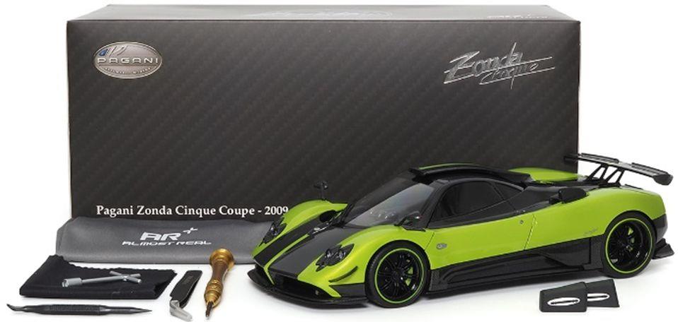 Almost Real 1:18 Scale Pagani Zonda Cinque Coupe 2009 Verde Firenze (Green)