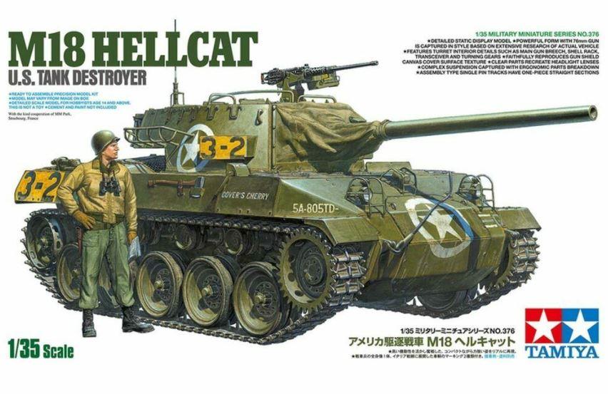 Tamiya 35376 1/35 Scale M18 HELLCAT TANK DESTROYER
