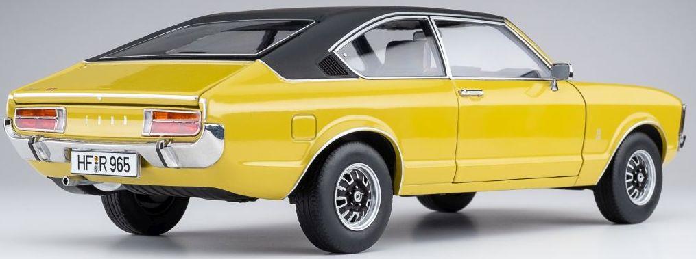 Touring Model Cars 1:18th Scale Ford Granada Consul Coupe GT 2.3 - Daytona Yellow/Black Roof Ltd ed. of 552
