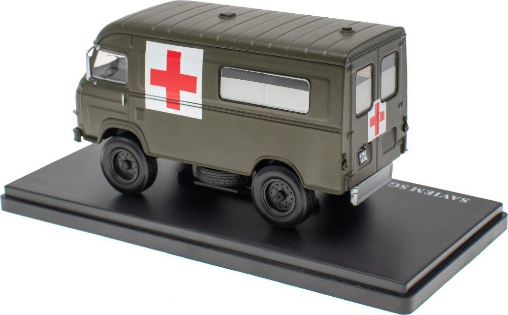 Atlas Editions 1:43 Scale Renault Saviem Sg 2 E 4 X 4 Sanitaire Arme Franca - Renault Commercial-Blister