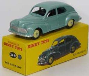 Atlas Editions  Scale Peugeot 203 (verde acqua) (24 R) Atlas reproduced 'Dinky'